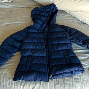 Hollister Navy Puffer coat